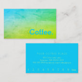 Greenleaf Gradient Minimale Loyalty Coffee Punch (Voorkant / Achterkant)