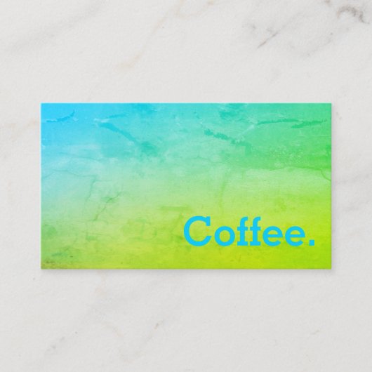 Greenleaf Gradient Minimale Loyalty Coffee Punch (Voorkant)