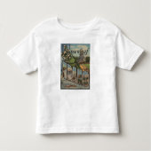 Greenleaf, Idaho - Grote letterscènes Kinder Shirts (Voorkant)