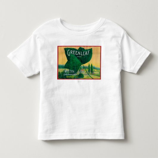Greenleaf Lemon LabelWhittier, CA Kinder Shirts (Voorkant)