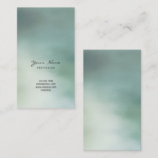 Greenly Green Grey Blauwgroen Cali Tropic Ombre Gl Visitekaartje (Voorkant / Achterkant)