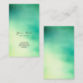 Greenly Mint Green Blauwgroen Yellow Tropic Ombre  Visitekaartje (Voorkant / Achterkant)