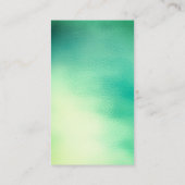 Greenly Mint Green Blauwgroen Yellow Tropic Ombre  Visitekaartje (Achterkant)