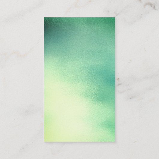 Greenly Mint Green Blauwgroen Yellow Tropic Ombre  Visitekaartje (Achterkant)