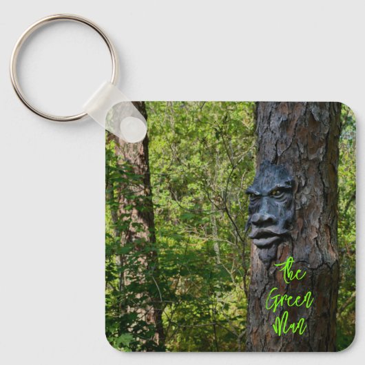 GreenMan heidense mythologie Keltische mythe fotog Sleutelhanger (Voorkant)