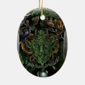 GreenMan~ornament Keramisch Ornament (Achterkant)