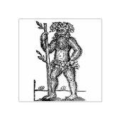 Greenman Woodcut Rubberstempel (Afrduk)