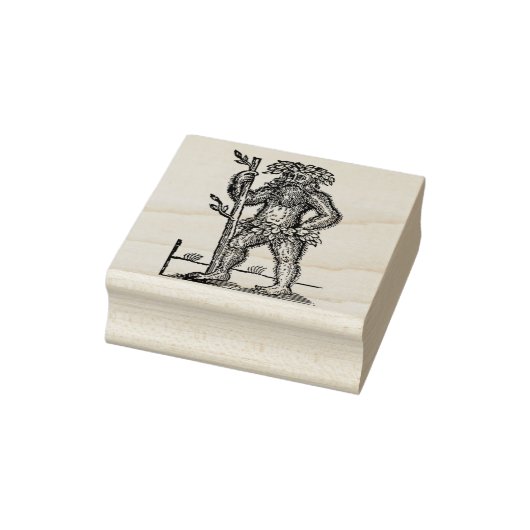 Greenman Woodcut Rubberstempel (Stempel)