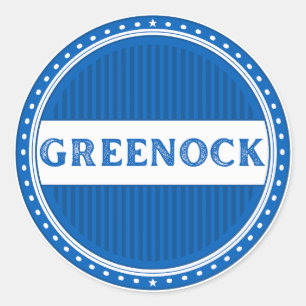Greenock City Pride Embleem – Schotse identiteit Ronde Sticker