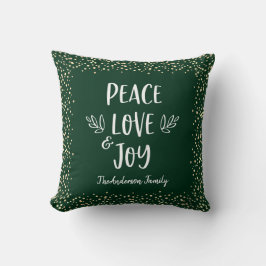GreenPeace Love Joy Quote Modern Typography Naam Kussen