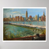 "Greenpoint (Brooklyn NYC)" 11x14 in | door M. Koc Poster (Voorkant)