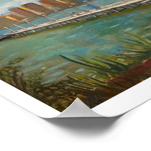 "Greenpoint (Brooklyn NYC)" 8 x 10 in - door M. Ko Poster (Hoek)