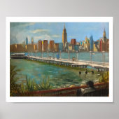 "Greenpoint (Brooklyn NYC)" 8 x 10 in - door M. Ko Poster (Voorkant)