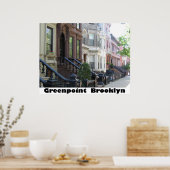 Greenpoint Brooklyn Poster Print op Canvas (Keuken)