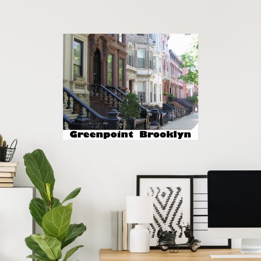 Greenpoint Brooklyn Poster Print op Canvas (Thuiskantoor)
