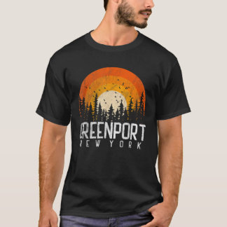 Greenport New York NY Retro Vintage 70s 80s 90s ca T-shirt