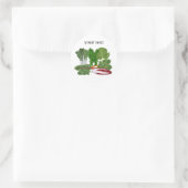 Greens Veggie Lovers Vegetables Ronde Sticker (Tas)