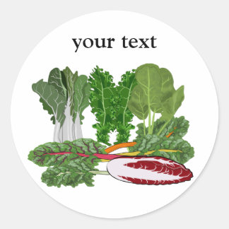 Greens Veggie Lovers Vegetables Ronde Sticker
