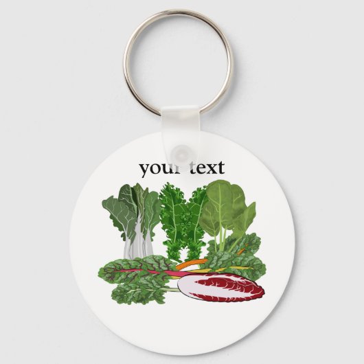 Greens Veggie Lovers Vegetables Sleutelhanger (Voorkant)