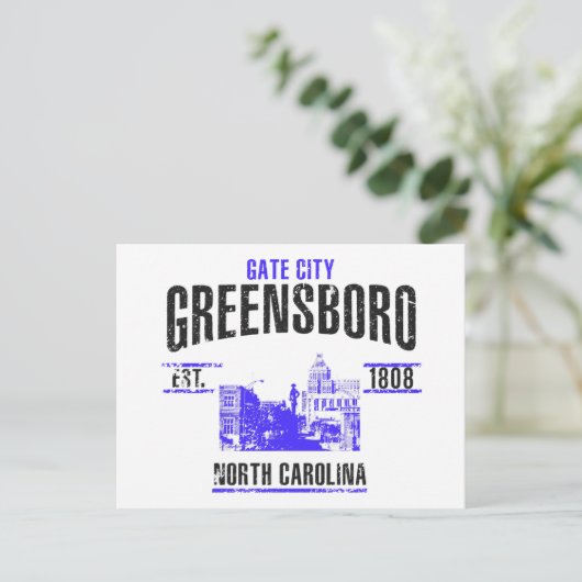 Greensboro Briefkaart (Staand voorkant)
