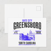 Greensboro Briefkaart (Voorkant / Achterkant)