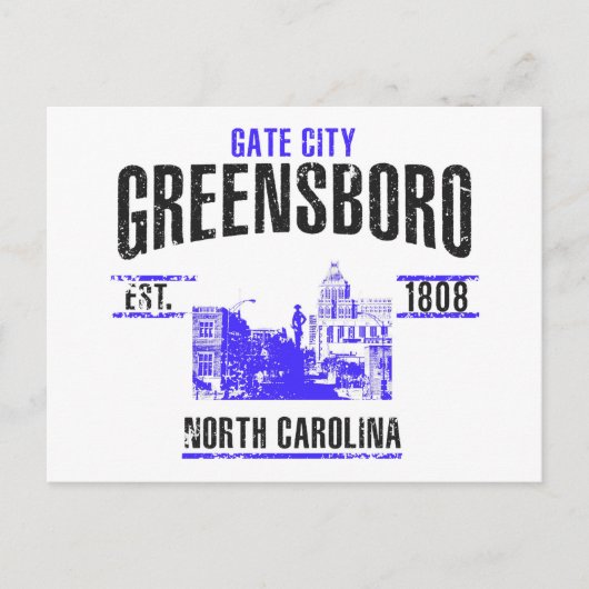 Greensboro Briefkaart (Voorkant)