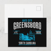 Greensboro Briefkaart (Voorkant / Achterkant)
