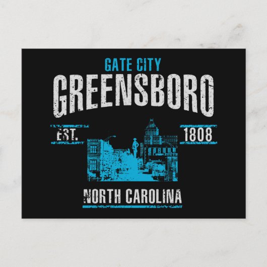 Greensboro Briefkaart (Voorkant)