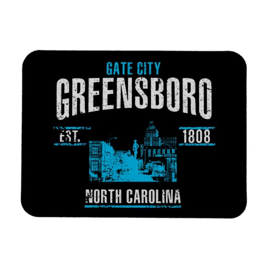 Greensboro Magneet (Horizontaal)