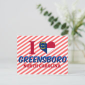 Greensboro, North Carolina Briefkaart (Staand voorkant)