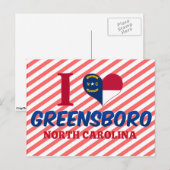 Greensboro, North Carolina Briefkaart (Voorkant / Achterkant)