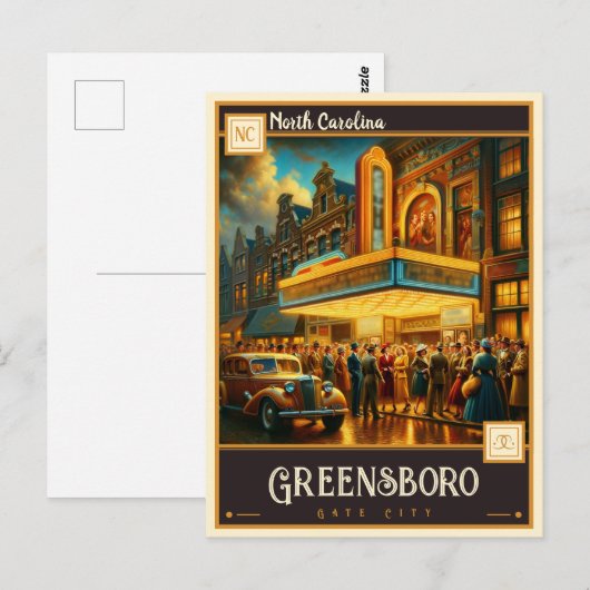 Greensboro, North Carolina |  Briefkaart (Voorkant / Achterkant)
