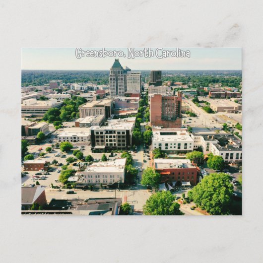 Greensboro, North Carolina Briefkaart Reizen (Voorkant)