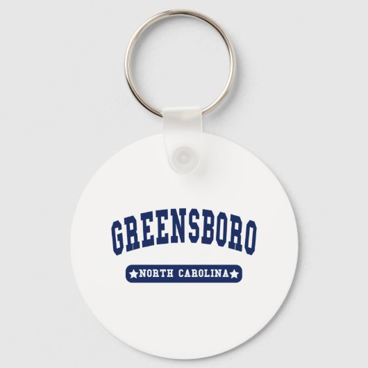 Greensboro North Carolina College Style-T-shirts Sleutelhanger (Voorkant)