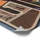 Greensboro, North Carolina - Large Letter Scenes Poster (Hoek)