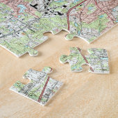 Greensboro North Carolina Map (1997) Legpuzzel (Zijkant)