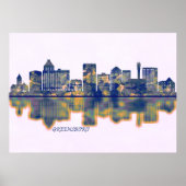 Greensboro Skyline Poster (Voorkant)