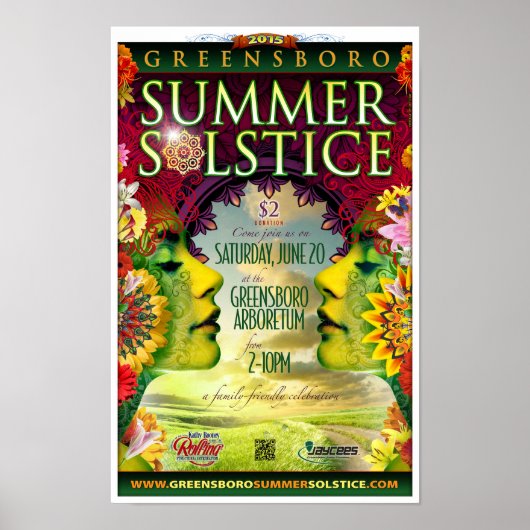 Greensboro Summer Solstice 2015 Souvenir Poster (Voorkant)