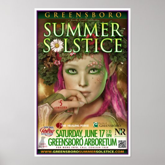 Greensboro Summer Solstice 2017 Souvenir Poster (Voorkant)