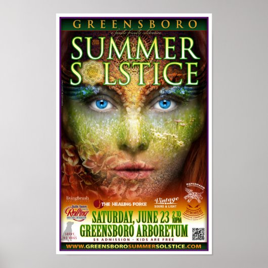 Greensboro Summer Solstice 2018 Souvenir Poster (Voorkant)