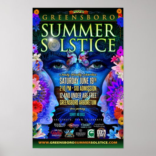 Greensboro Summer Solstice 2021 Souvenir Poster (Voorkant)