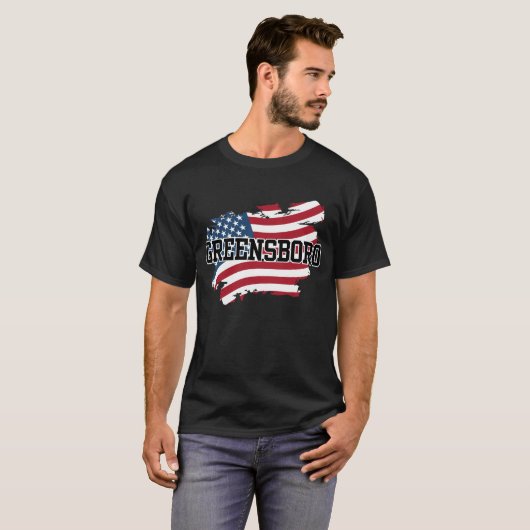 Greensboro USA T-shirt (Voorkant volledig)