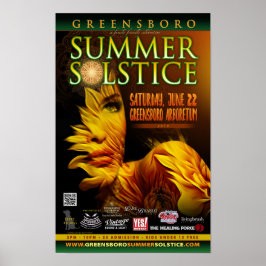 Greensboro Zomerzonnewende 2019 Souvenir Poster