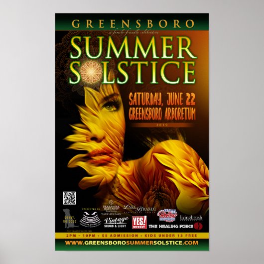 Greensboro Zomerzonnewende 2019 Souvenir Poster (Voorkant)