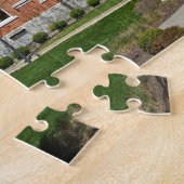 Greensburg Indiana Courthouse puzzle in Springtime Legpuzzel (Zijkant)