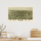 Greensburg, PA Panoramic Map - 1901 Poster (Keuken)