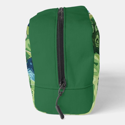 Greenside Getaway: Golfer's Monogrammed Dopp Kit Toilettasje (Rechts)