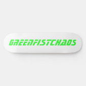 GREENSKATECHAOS PERSOONLIJK SKATEBOARD (Horizontaal)