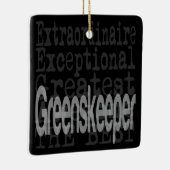 Greenskeeper Extraordinaire Keramisch Ornament (Rechts)