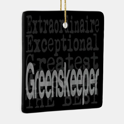 Greenskeeper Extraordinaire Keramisch Ornament (Rechts)